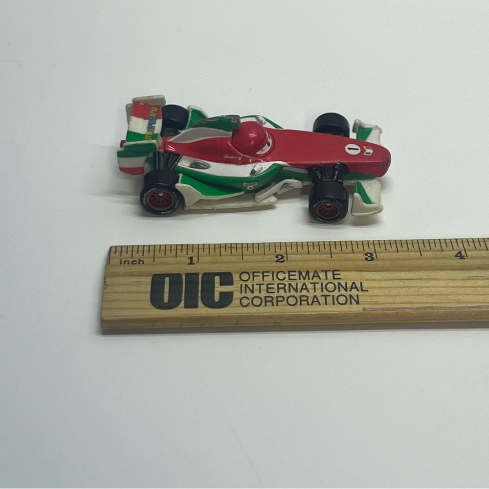 disney pixar cars francesco bernoulli race car red green formula 1 mattel - Picture 2 of 6